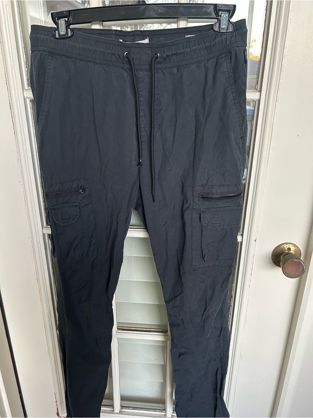PacSun Black Cargo Joggers with Zip Pockets